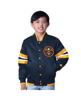 Starter - Youth Navy Denver Nuggets Scout Varsity Full-Snap Jacket