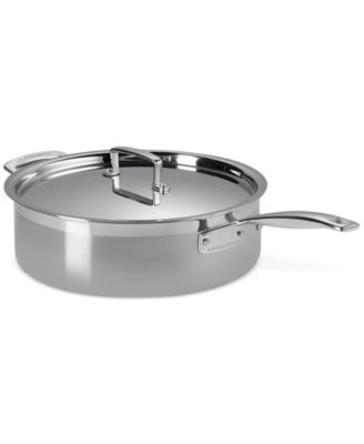 Le Creuset - Classic Stainless Steel Round Saute Pan with Lid, 6 Qt. Brand Name