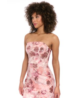 Muse - Women's Embroidered Strapless Bustier Top