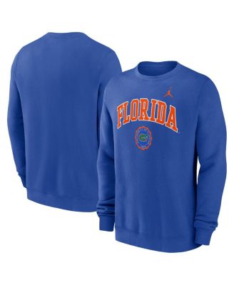Jordan - Men's Royal Florida Gators Arched Seal Pullover Sweatshirt