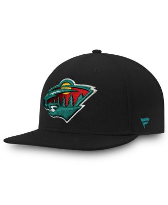 Fanatics - Men's Black Minnesota Wild Core Fitted Hat