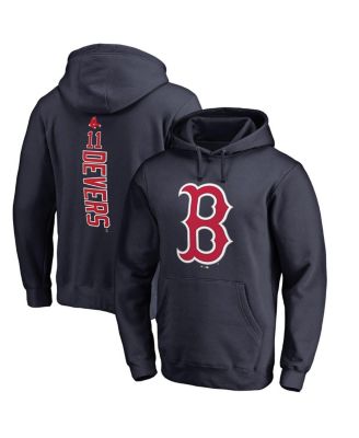 Fanatics Mto Label - Men's Rafael Devers Navy Boston Red Sox Backer Pullover Hoodie