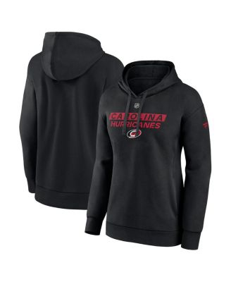 Fanatics - Women's Black Carolina Hurricanes Authentic Pro Core Primary Fleece Pullover Hoodie