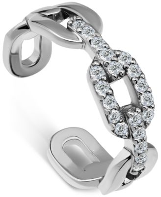 Giani Bernini - Cubic Zirconia Link Adjustable Toe Ring in Sterling Silver (also in 18k Gold-Plated Sterling Silver)