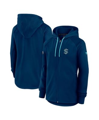Fanatics - Women's Deep Sea Blue Seattle Kraken Authentic Pro Rink Fleece Full-Zip Jacket