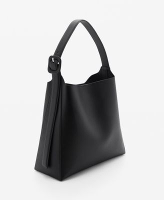 MANGO - Women's Buckle Shopper Bag