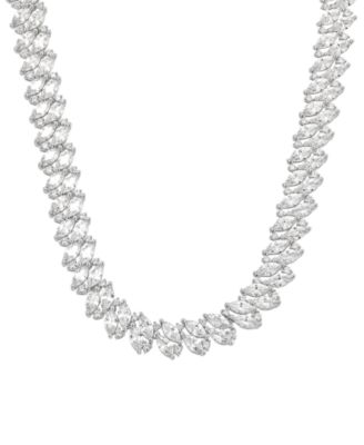 Arabella - Cubic Zirconia Necklace (50-1/4 ct. t.w.) in Sterling Silver, 18"