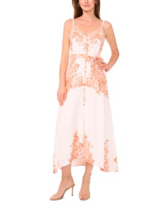 CeCe - Women's Placement Print Sleeveless Fit & Flare Dress