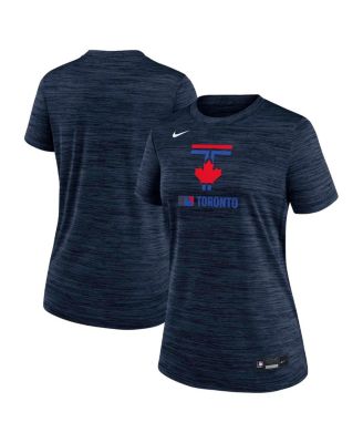 Nike - Women's Navy Toronto Blue Jays Authentic Collection City Connect Velocity Performance T-Shirt