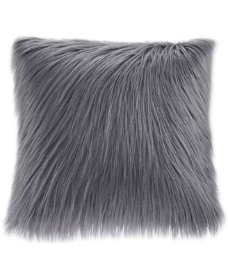 Madison Park - Edina 20" Square Faux-Fur Decorative Pillow