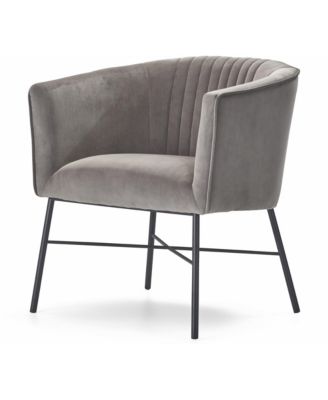 Adore Décor - Leone Tufted Accent Chair, Quick Ship