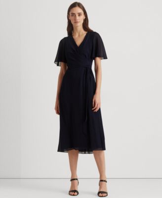 Lauren Ralph Lauren - Women's Belted Georgette Dress