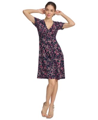 Tommy Hilfiger - Women's Printed Fit & Flare Dress