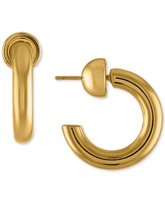 OMA THE LABEL - 18k Gold-Plated Medium C-Hoop Earrings, 1.18"