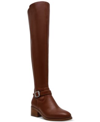 DV Dolce Vita - Women's Elyse Over-The-Knee Buckle Block Heel Boot
