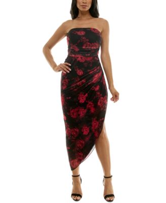 Emerald Sundae - Juniors' Floral-Print Midi Dress