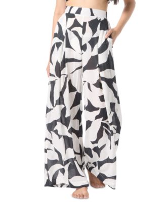 Vince Camuto - Women's Printed Pants Swim Cover-Up