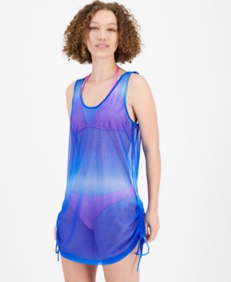 J Valdi - Women's Side-Tie Mesh Cover-Up