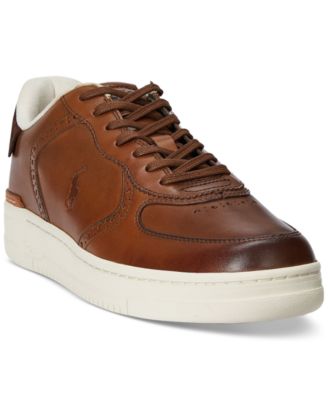 Polo Ralph Lauren - Men's Masters Court Burnished Leather Sneaker
