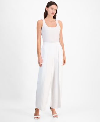 Anne Klein - Women's Pull-On Flyaway Wide-Leg Pants