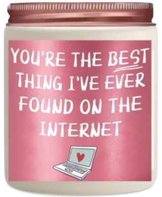 Lovery - "You're The Best" Vanilla Scented Soy Wax Candle, 10 oz.