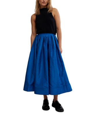 Free People - Women's Emilia Pleated A-Line Maxi Skirt