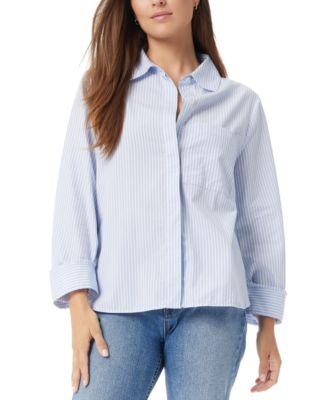 Sam Edelman - Women's Dorey Striped Cotton Button-Front Shirt