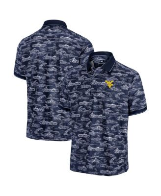 Tommy Bahama - Men's Navy West Virginia Mountaineers Sport Bay View Polo