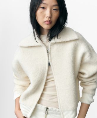 MANGO - Women's Boucle Wool Blend Jacket