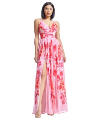 Dress the Population - Women's Alyssa Floral-Print Gown