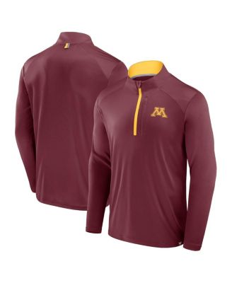 Fanatics - Men's Maroon Minnesota Golden Gophers Fundamental Defender Quarter-Zip Jacket