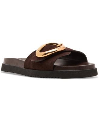 Steve Madden - Women's Mandie Buckle Slide Footbed Sandals