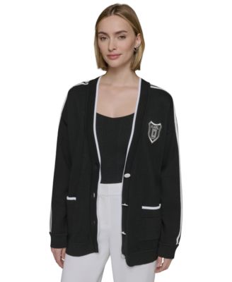 KARL LAGERFELD PARIS - Women's Varsity Patch Cardigan