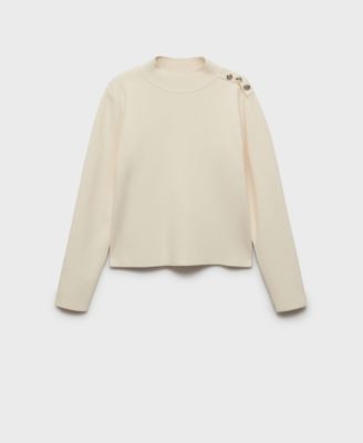 MANGO - Women's Buttons Detail Knit Sweater