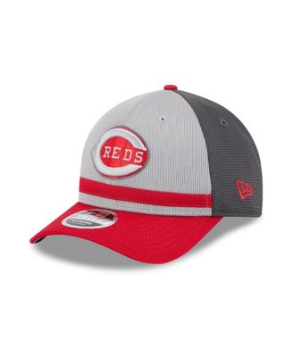 New Era - Men's Gray/Red Cincinnati Reds 2025 Batting Practice 9FORTY M-Crown Adjustable Hat