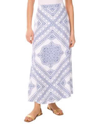 Vince Camuto - Women's A-Line Printed Maxi Skirt