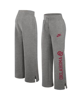 Nike - Women's Heather Gray Oklahoma Sooners Legacy One Line Phoenix Fleece Sweatpants