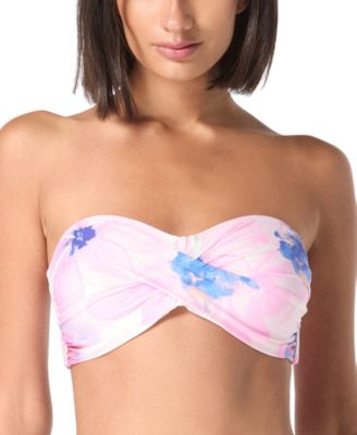 Carmen Marc Valvo - Women's Printed Twist Bandeau Bikini Top