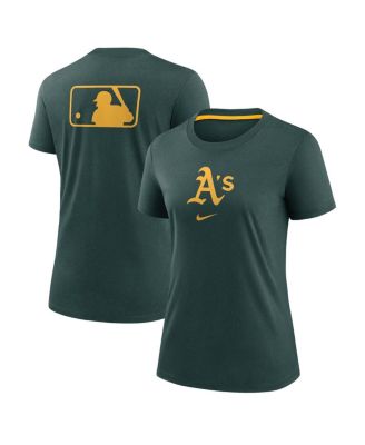 Nike - Women's Green Athletics Authentic Collection Early Work Tri-Blend T-Shirt