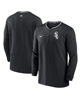Nike - Men's Black Chicago White Sox Authentic Collection Performance Half-Zip Top