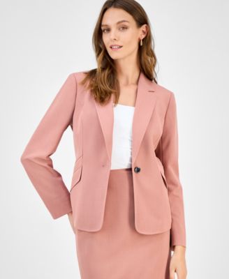 Kasper - Women's One Button Notched Collar Blazer