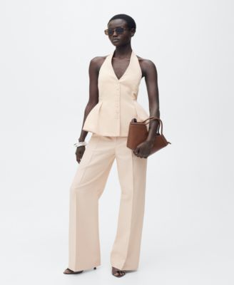 MANGO - Women's Straight Suit Trousers