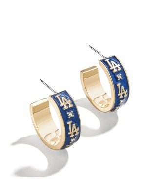WEAR by Erin Andrews - BaubleBar Los Angeles Dodgers Enamel Hoop Earrings