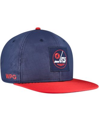 Fanatics - Men's&nbsp;Navy/Red Winnipeg Jets Authentic Pro Rink Snapback Hat