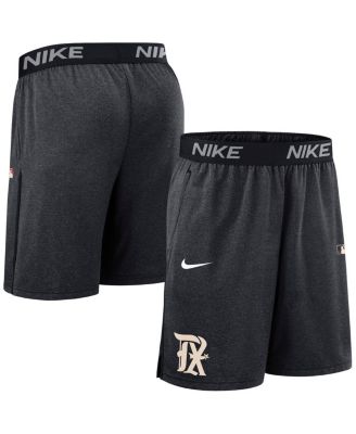 Nike - Men's Black Texas Rangers Authentic Collection City Connect Performance Knit Shorts