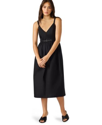 Steve Madden - Women's Juno Belted V-Neck Midi Dress