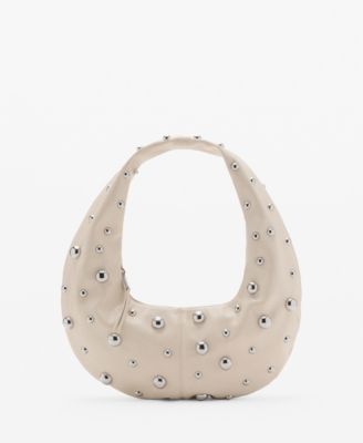 MANGO - Women's Studded Shoulder Bag