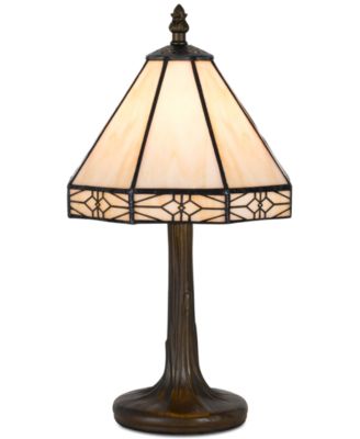 Cal Lighting - 40W Tiffany Accent Lamp with Zinc Cast Base