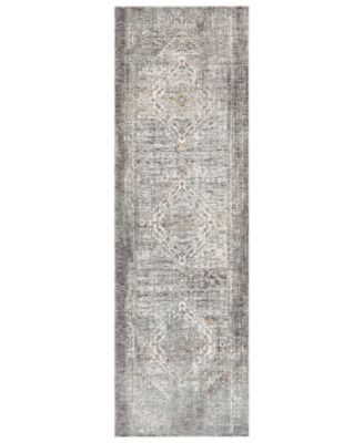Livabliss - Presidential PDT-2311 Medium Gray 3'3" x 8' Runner Area Rug