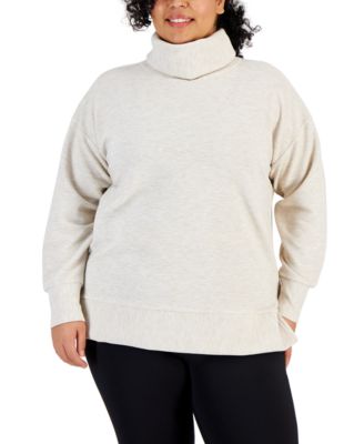 ID Ideology - Plus Size Ottoman Cowlneck Top